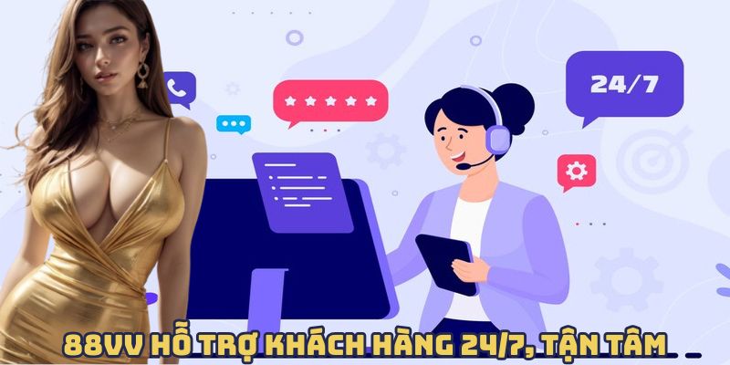 88VV hỗ trợ khách hàng 24/7, tận tâm